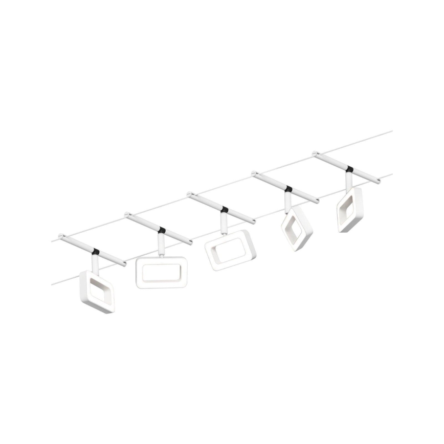 Paulmann 94483 - KIT 5xLED/4,8W Sistema completo a cavo FRAME 230V bianco