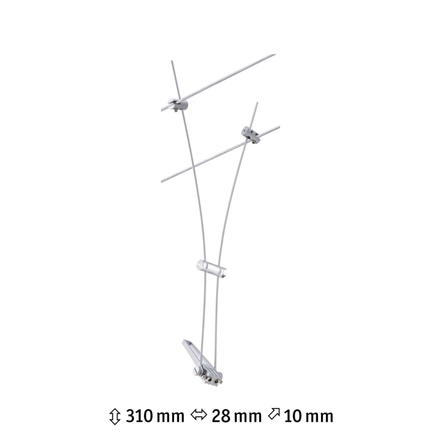 Paulmann 94487 - 1xGU5,3/50W Faretto per sistema a binario COMET 230V cromo opaco