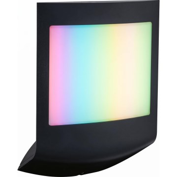 Paulmann 94513 - RGBW LED/8,2W IP44 Applique da esterno dimmerabile con sensore di movimento e sensore crepuscolare PADEA 230V antracite