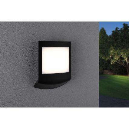 Paulmann 94513 - LED RGBW/8,2 W IP44 dimmerabile, illuminazione per numero civico con sensore di movimento e crepuscolare PADEA 230V antracite