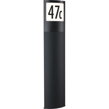 Paulmann 94514 - LED/8,5W IP44 Numero civico dimmerabile con sensore di movimento e sensore crepuscolare PADEA 230V antracite