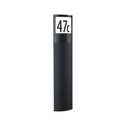 Paulmann 94515 - LED/8,5W IP44 Targa luminosa per numero civico dimmerabile con sensore di movimento e sensore crepuscolare PADEA 230V antracite