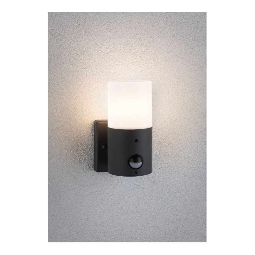 Paulmann 94648 - 1xE27/15W IP44 Applique da esterno con sensore TUBS 230V