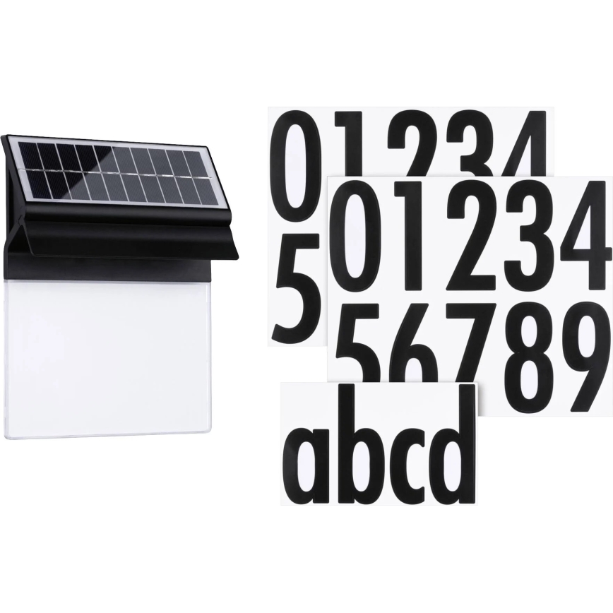 Paulmann 94694 - LED/0,2W IP44 Numero civico solare NEDA 3,7V 1800 mAh