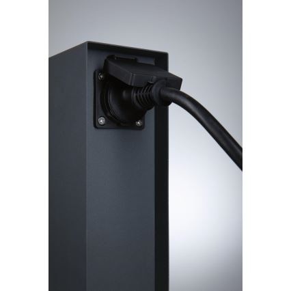 Paulmann 94700 - Colonna presa esterna RIO 2Z SCHUKO 230V IP44