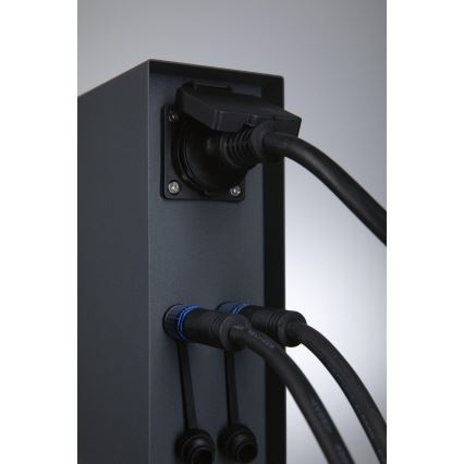 Paulmann 94700 - Colonna presa esterna RIO 2Z SCHUKO 230V IP44