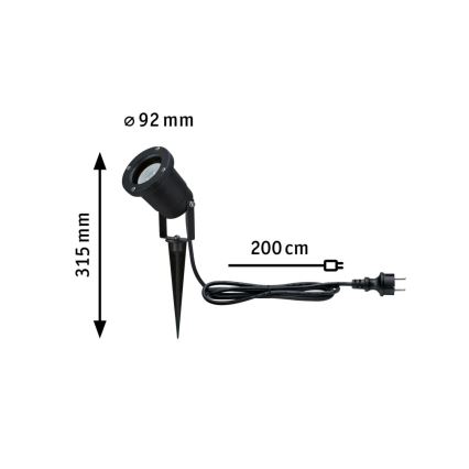 Paulmann 94731 - Lampada da esterno LED/4,3W IP65 SPOT 230V