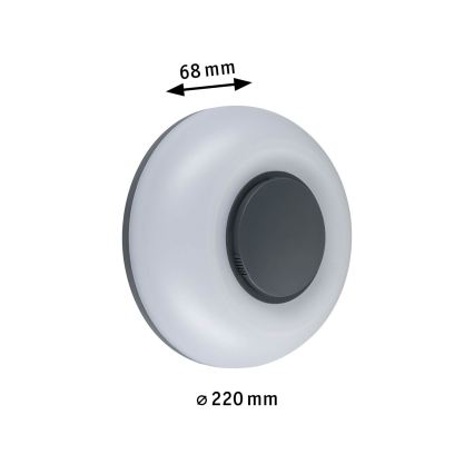 Paulmann 94955 - LED/20,5W IP65 Applique da parete per esterni dimmerabile AUREVA 230V 2200/3000/4000K antracite