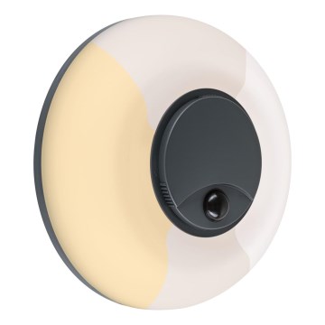 Paulmann 94956 - LED/20,5W IP65 Applique da esterno dimmerabile con sensore di movimento e sensore crepuscolare AUREVA 230V 2200/3000/4000K antracite