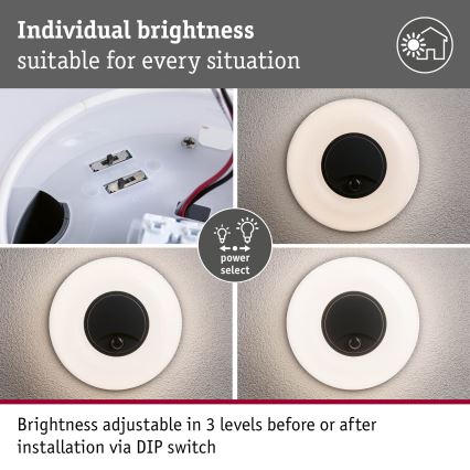 Paulmann 94956 - LED/20,5W IP65 Applique da esterno dimmerabile con sensore di movimento e sensore crepuscolare AUREVA 230V 2200/3000/4000K antracite