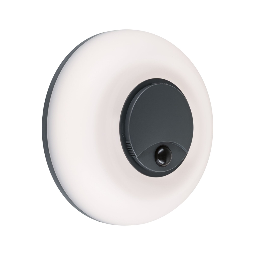 Paulmann 94956 - LED/20,5W IP65 Applique da esterno dimmerabile con sensore di movimento e sensore crepuscolare AUREVA 230V 2200/3000/4000K antracite