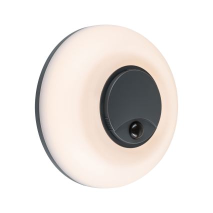 Paulmann 94956 - LED/20,5W IP65 Applique da esterno dimmerabile con sensore di movimento e sensore crepuscolare AUREVA 230V 2200/3000/4000K antracite