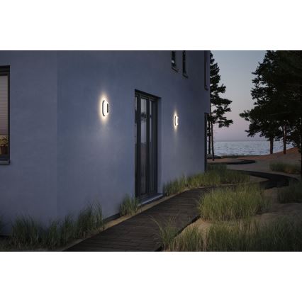 Paulmann 94957 - LED/18,5W IP65 Applique da esterno dimmerabile ELUNOR 230V 2200/3000/4000K antracite
