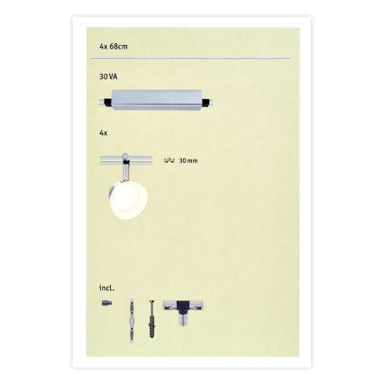 Paulmann 95194 - 4xLED/4W Faretto ICE 230V