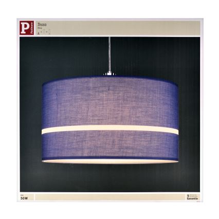 Paulmann 95364 - Paralume TESSA E27 blu