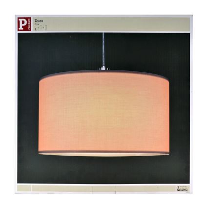 Paulmann 95367 - Lampadario a sospensione con filo TESSA 1xE27/20W/230V albicocca