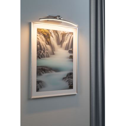 Paulmann 95557 - Lampada da quadro LED/8,5W BENTO 230V 40 cm cromo opaco