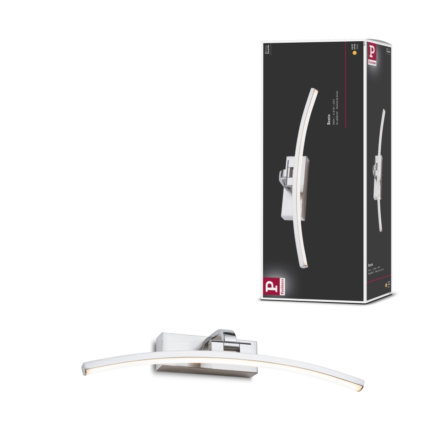 Paulmann 95557 - Lampada da quadro LED/8,5W BENTO 230V 40 cm cromo opaco