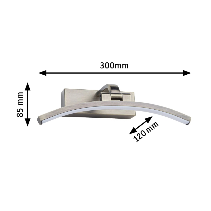 Paulmann 95559 - LED/6W Lampada per quadri BENTO 230V 30 cm in ottone