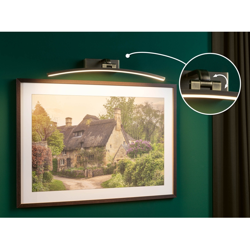 Paulmann 95561 - LED/10W Lampada per quadri BENTO 230V 50 cm ottone