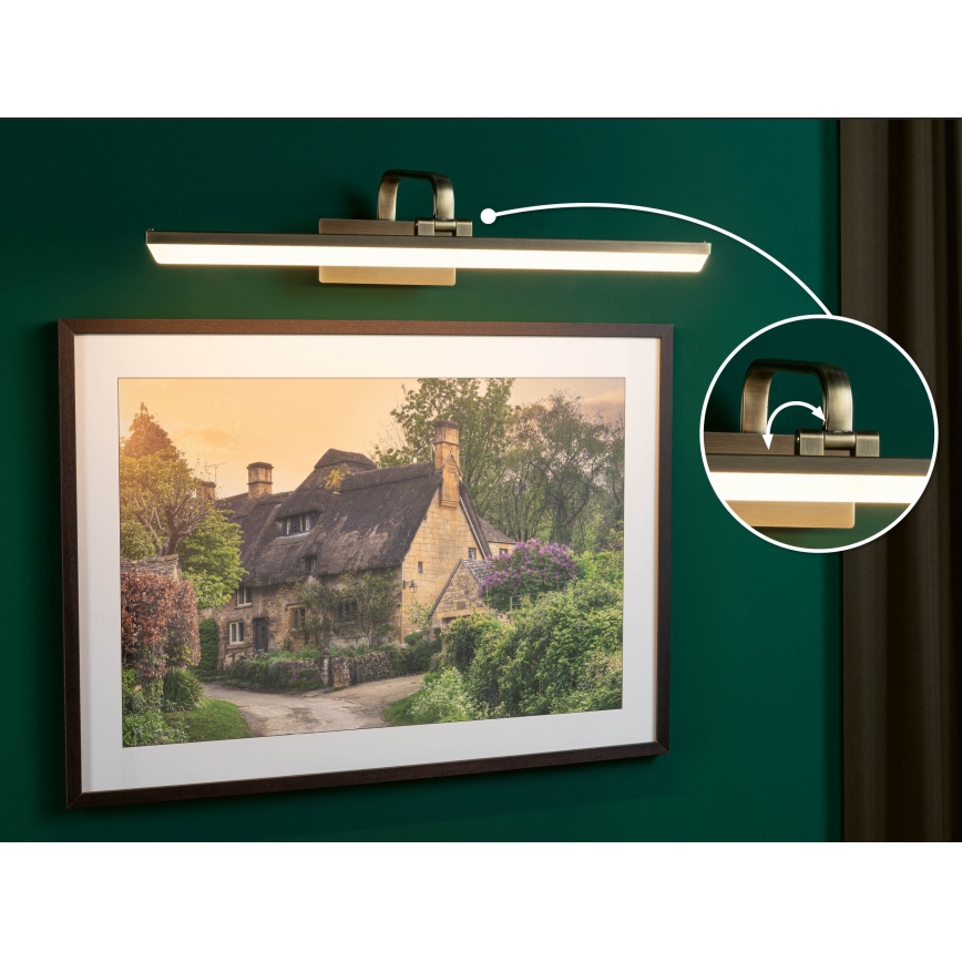 Paulmann 95570 - Lampada per quadri LED 11W RENAN 230 V 60 cm, ottone