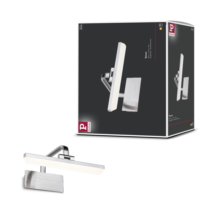 Paulmann 95571 - Lampada per quadri LED/6W RENAN 230V 30 cm cromo opaco