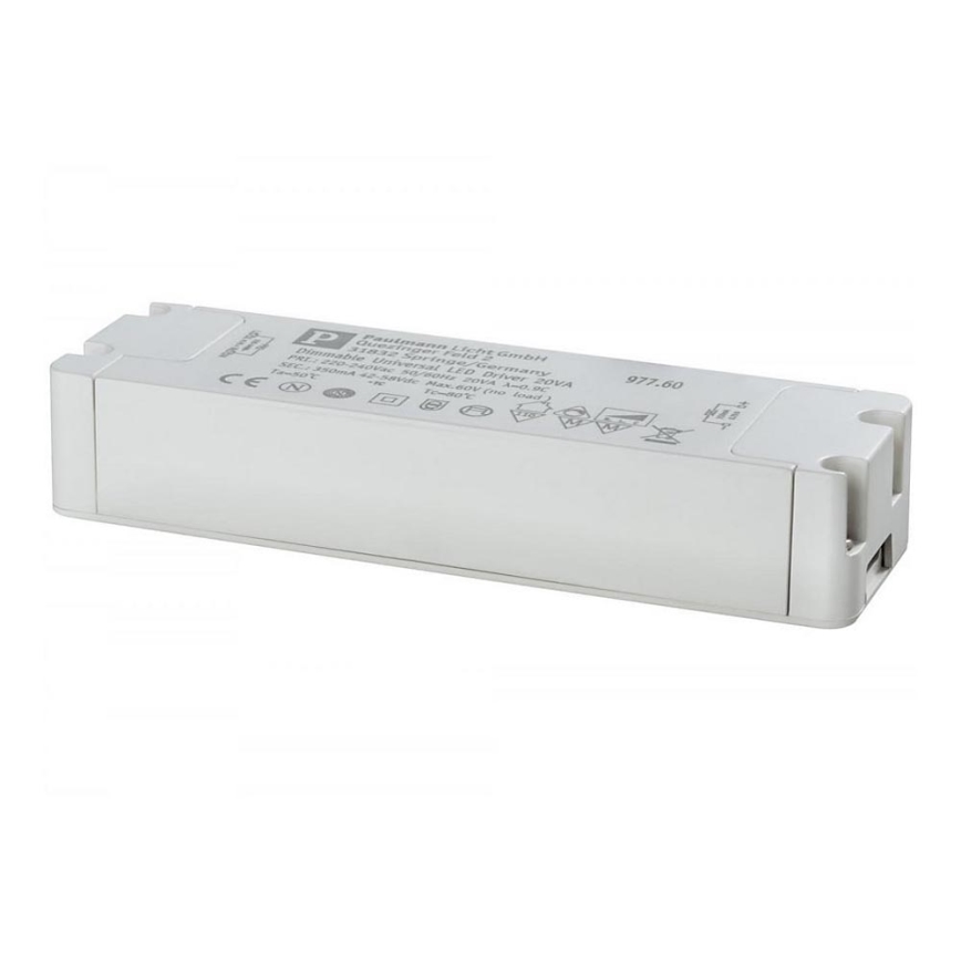 Paulmann 97760 - Trasformatore LED DRIVER 15-20W/350mA/230V