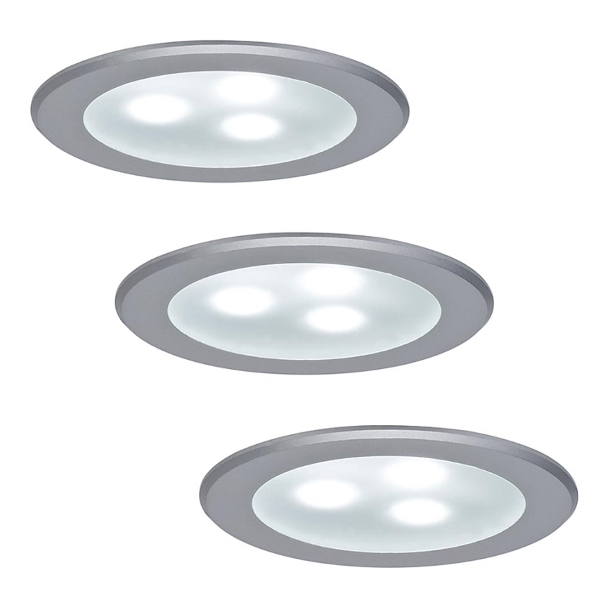 Paulmann 98351 - SET 3xLED/3W Lampada da incasso MICRO LINE 230V