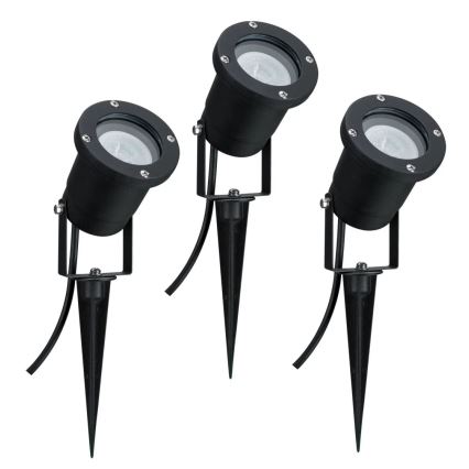 Paulmann 98897 - SET 3xLED GU10/3,5W IP65 Lampada da esterno 230V