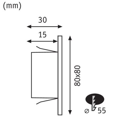 Paulmann 99495 - LED/1,2W Lampada da scala EDGE 230V