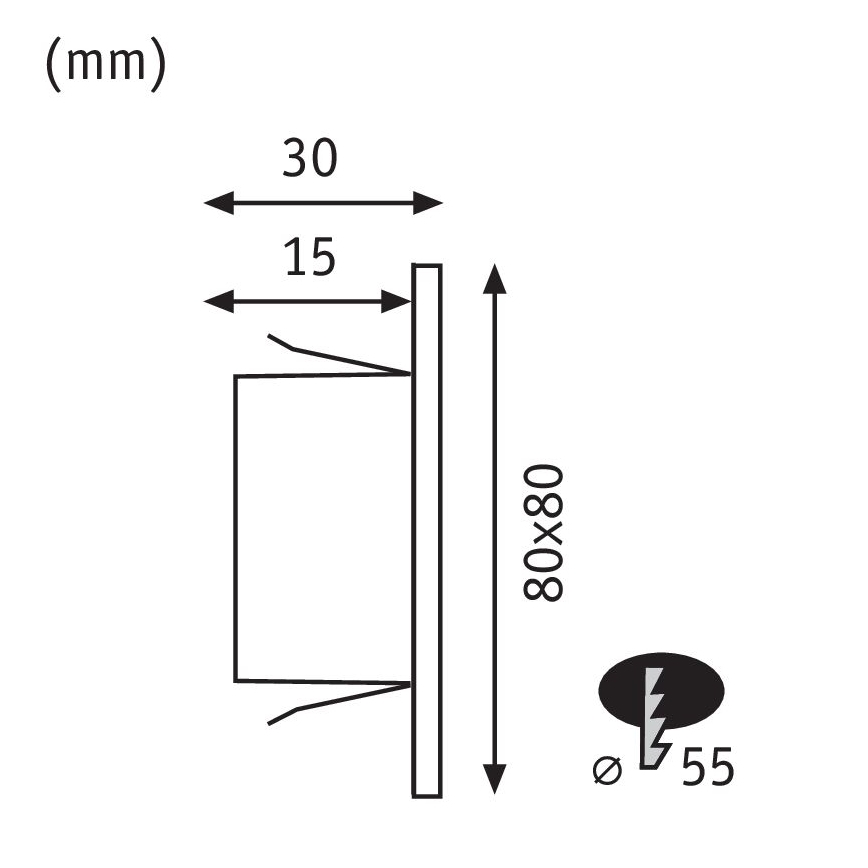 Paulmann 99495 - LED/1,2W Lampada da scala EDGE 230V