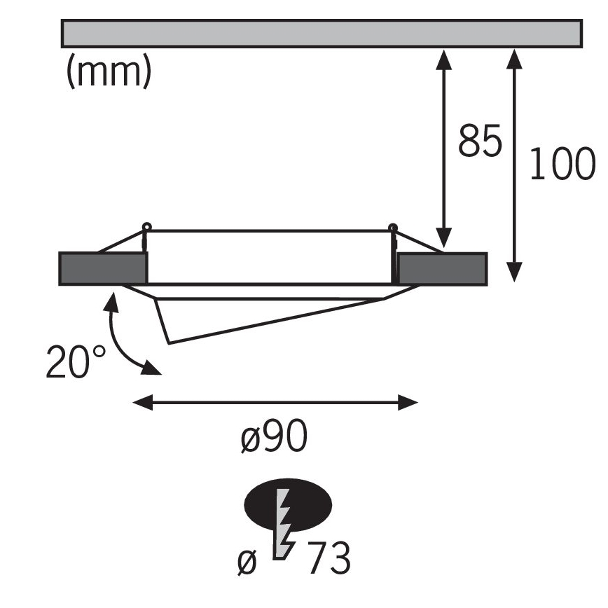 Paulmann - Nice Price 3962 - LED GU10/3W Lampada da incasso 230V