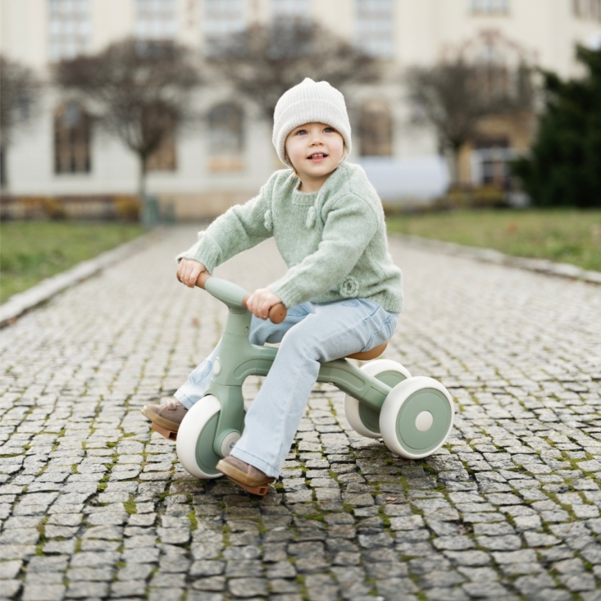 PETITE&MARS - Bicicletta senza pedali 3 in 1 BINGO Sage Leaf per bambini
