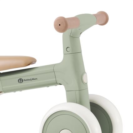 PETITE&MARS - Bicicletta senza pedali 3 in 1 BINGO Sage Leaf per bambini