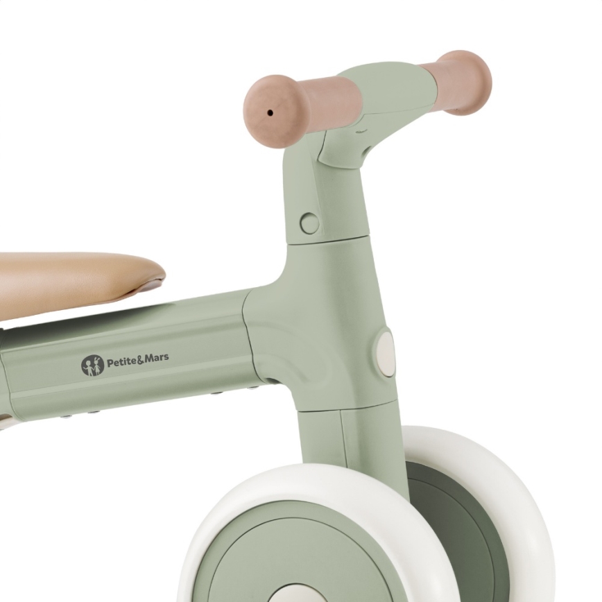 PETITE&MARS - Bicicletta senza pedali 3 in 1 BINGO Sage Leaf per bambini