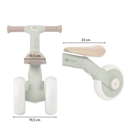 PETITE&MARS - Bicicletta senza pedali 3 in 1 BINGO Sage Leaf per bambini