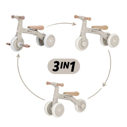 PETITE&MARS - Bicicletta senza pedali 3 in 1 per bambini BINGO Ivory White