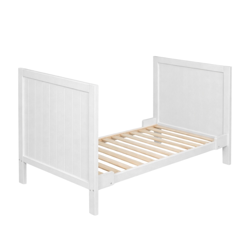 PETITE&MARS - Lettino 3 in 1 MILA 120x60 cm bianco/faggio