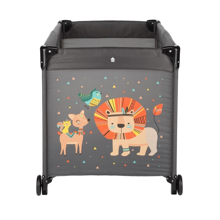 PETITE&MARS - Lettino da viaggio KOOT-LION grigio