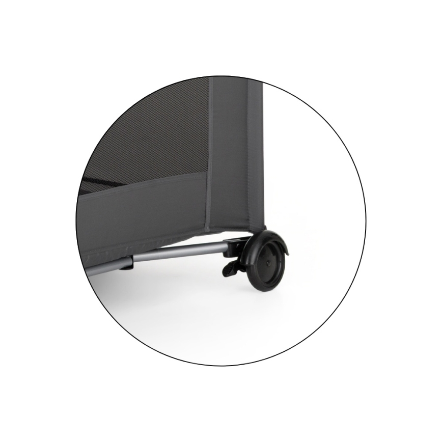 PETITE&MARS - Lettino da viaggio NYJA Urban Jungle Charcoal