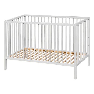 PETITE&MARS - Lettino NELA BEECH 120x60 cm bianco/faggio