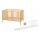 PETITE&MARS - Lettino per bambini + barriera protettiva NELA BEECH 120x60 cm faggio