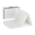 PETITE&MARS - Materasso da viaggio pieghevole FOLDIE 120x60 cm bianco
