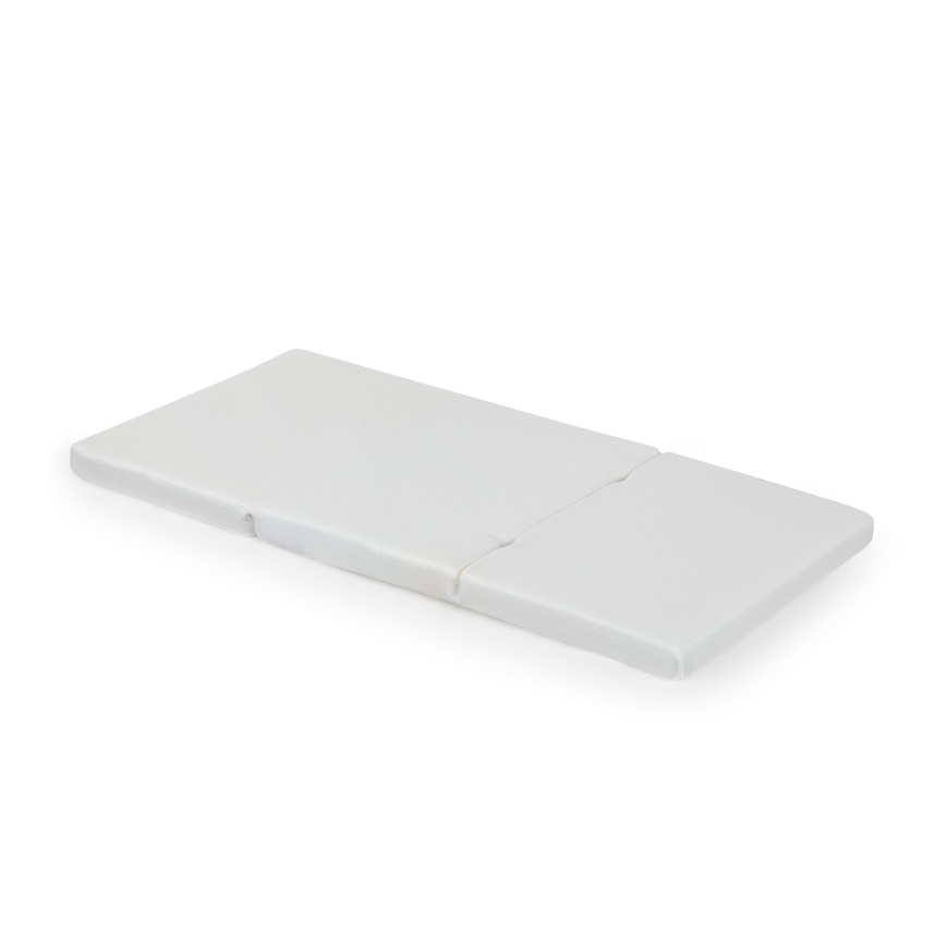 PETITE&MARS - Materasso da viaggio pieghevole FOLDIE 120x60 cm bianco