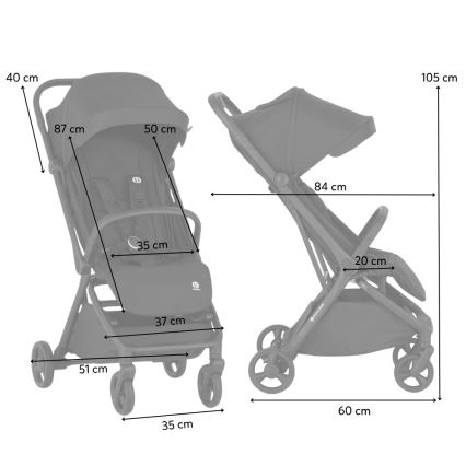 PETITE&MARS - Passeggino sportivo FLIP Forever Black