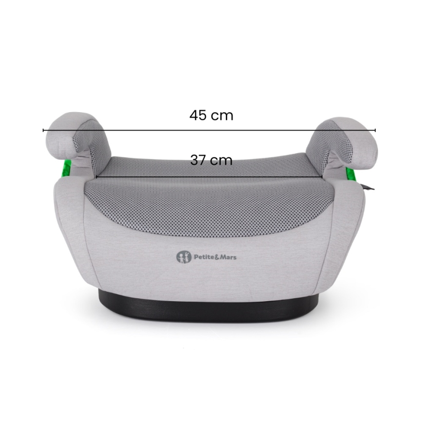 PETITE&MARS - Rialzo per auto OPTIMUS PRO i-Size Air 125-150 cm (22-36 kg) grigio