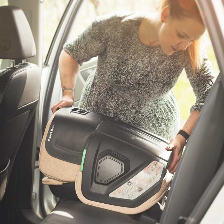 PETITE&MARS - Seggiolino auto FLEX PRO i-Dimensioni 100-150 cm (15-36 kg) beige