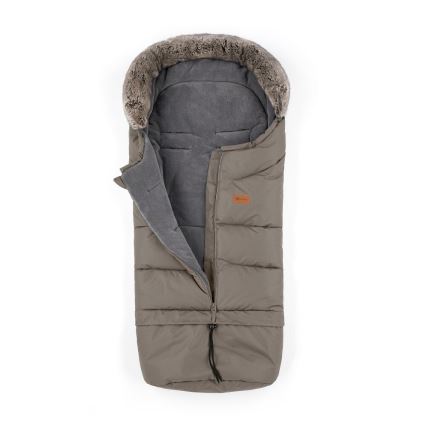 PETITE&MARS - SET Coprigambe per bambini 4in1 ARCTIC + stroller mano muffs FURRY Mocha Mousse