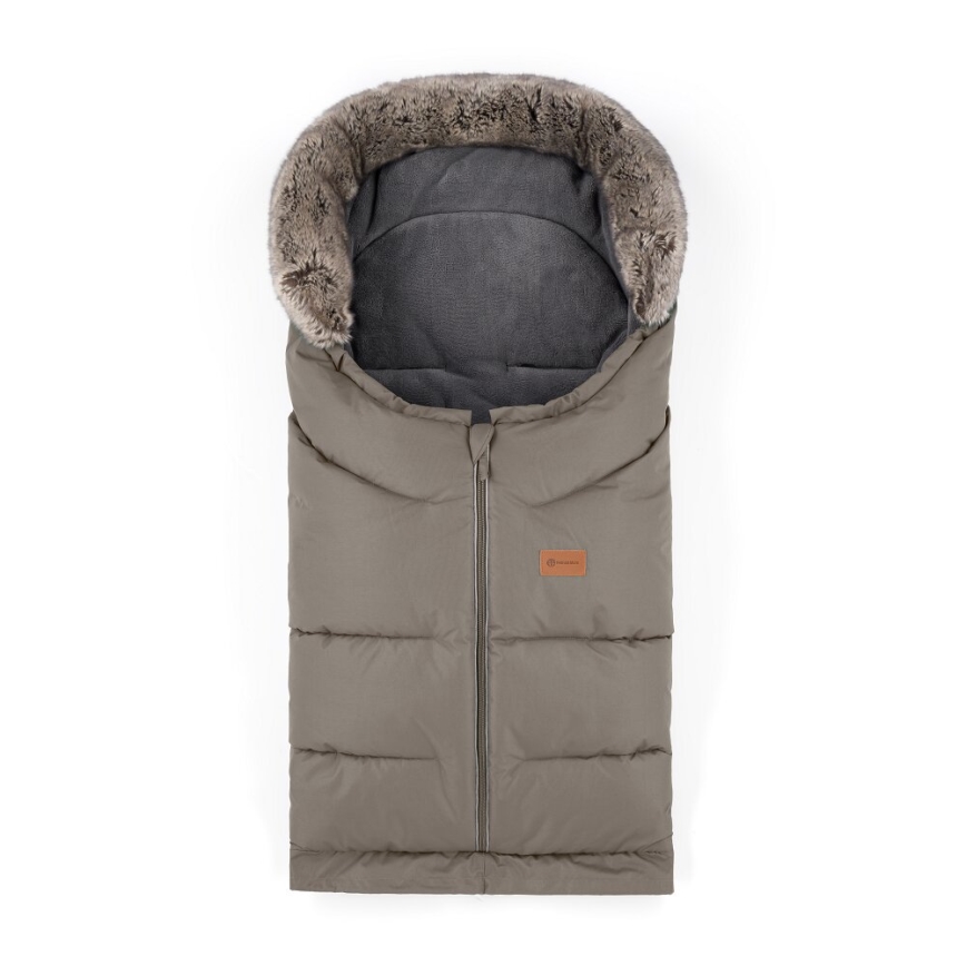 PETITE&MARS - SET Coprigambe per bambini 4in1 ARCTIC + stroller mano muffs FURRY Mocha Mousse