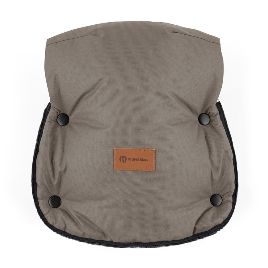 PETITE&MARS - SET Coprigambe per bambini 4in1 ARCTIC + stroller mano muffs FURRY Mocha Mousse